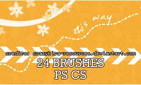 24 Kind Mixed Photoshop Brushes