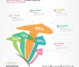Abstract arrow infographic template vectors 01
