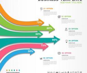 Abstract arrow infographic template vectors 02
