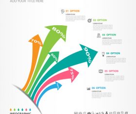 Abstract arrow infographic template vectors 04