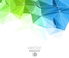 Abstract geometric polygon background vector 01