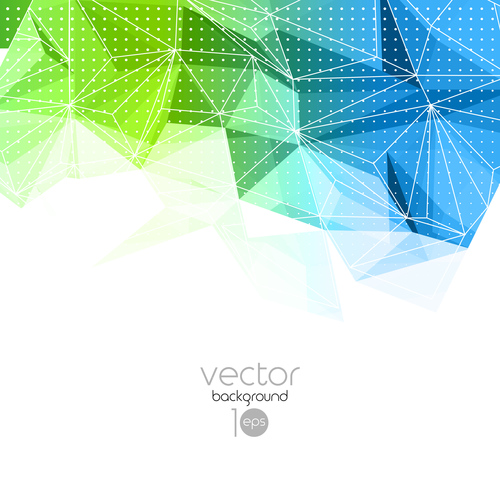 3D colors polygon shape background vector 03 free download