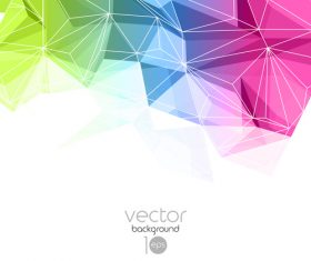 3D colors polygon shape background vector 01 free download