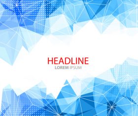 Abstract geometric polygon background vector 04