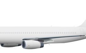 Aircraft ligne template vectors 02