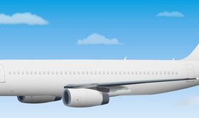 Aircraft ligne template vectors 04