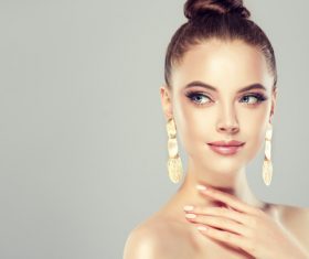 Amazing woman beautiful portrait Stock Photo 04