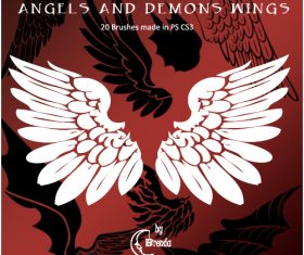 Angels And Demons Wings Photoshop Brushes
