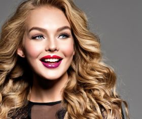 Attractive fashion model and fashion makeup Stock Photo 05