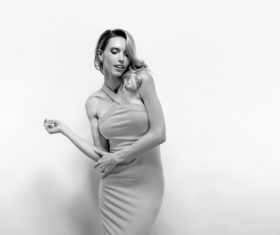 Attractive young model studio shot Stock Photo 10