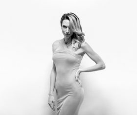 Attractive young model studio shot Stock Photo 11