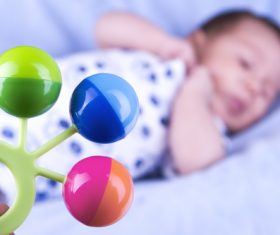 Babys toy rattle Stock Photo 02