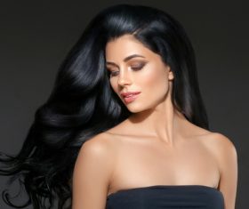 Beautiful brunette beauty model Stock Photo 03