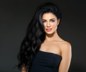 Beautiful brunette beauty model Stock Photo 06