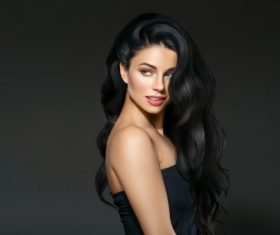 Beautiful brunette beauty model Stock Photo 11