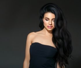 Beautiful brunette beauty model Stock Photo 12