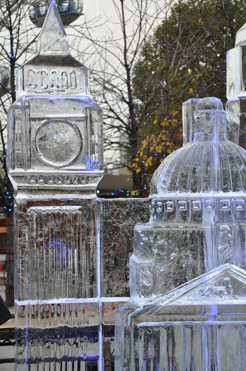 Beautiful ice sculpture art Stock Photo 08