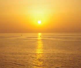 Beautiful view at dusk Stock Photo 01