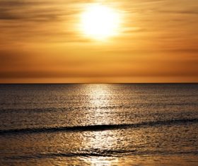 Beautiful view at dusk Stock Photo 06