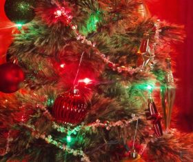 Beautifully decorated Christmas tree Stock Photo 01