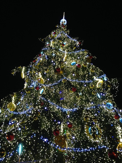 Beautifully decorated Christmas tree Stock Photo 02
