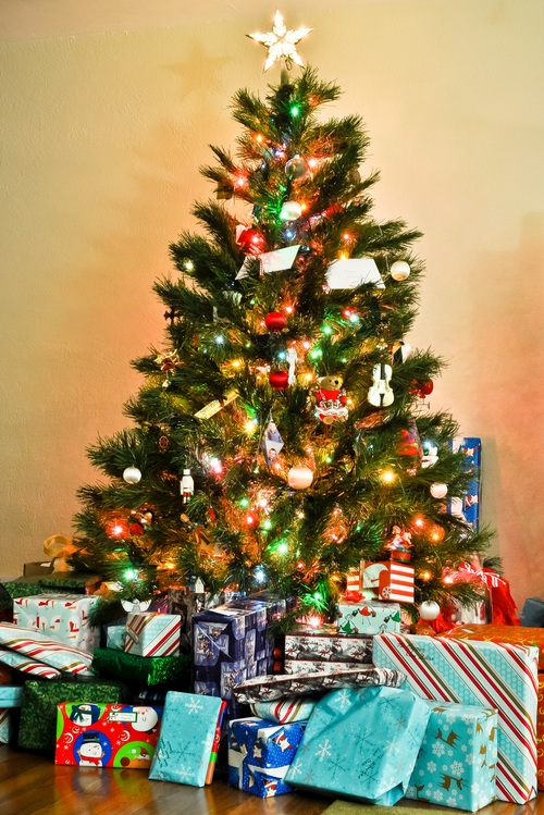 Beautifully decorated Christmas tree Stock Photo 04