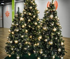 Beautifully decorated Christmas tree Stock Photo 06