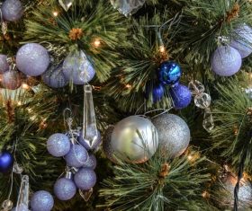 Beautifully decorated Christmas tree Stock Photo 07