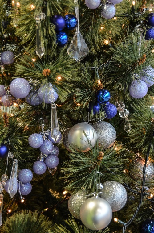 Beautifully decorated Christmas tree Stock Photo 07