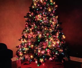 Beautifully decorated Christmas tree Stock Photo 08