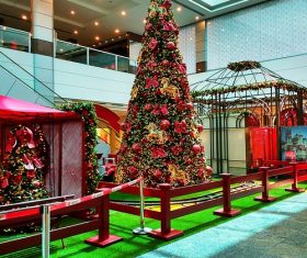 Beautifully decorated Christmas tree Stock Photo 13