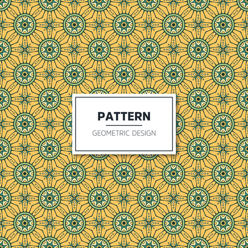 Beige geometric seamless pattern vector 01