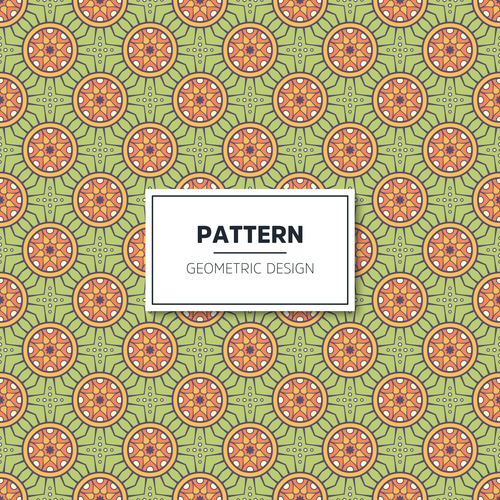 Beige geometric seamless pattern vector 04