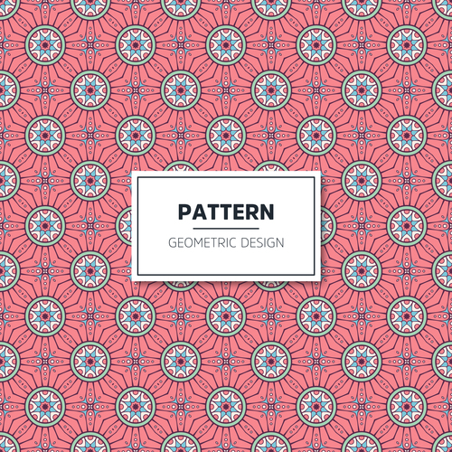 Beige geometric seamless pattern vector 08