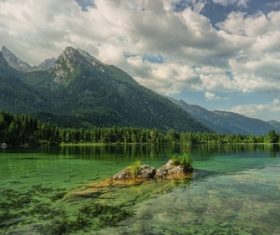 Bergsee natural scenery Stock Photo