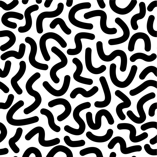 Black with white geometric seamless pattern vector 03
