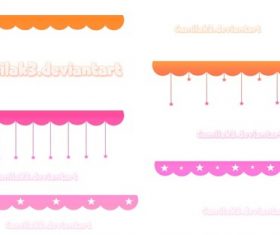 Border Cute Photoshop Brushes Set