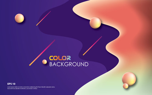 Brilliant colored abstract background vectors 05