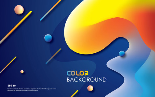Brilliant colored abstract background vectors 07