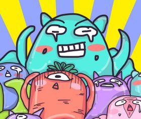 Cartoon children illustration vector