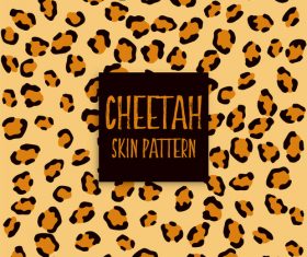 Cheetah skin pattern vector material