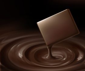 Chocolate background template vectors