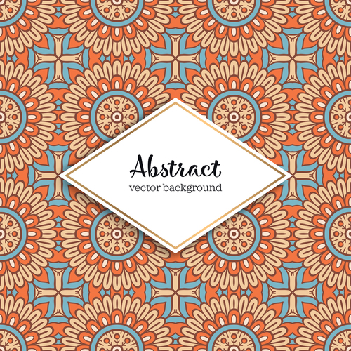 Classical styles seamless pattern sbstract vector 03