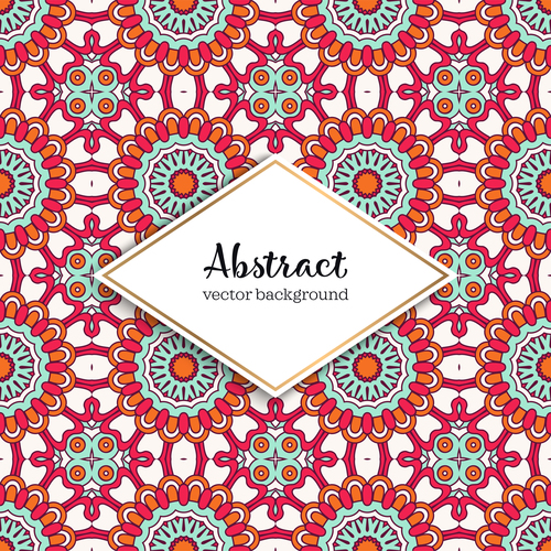 Classical styles seamless pattern sbstract vector 04