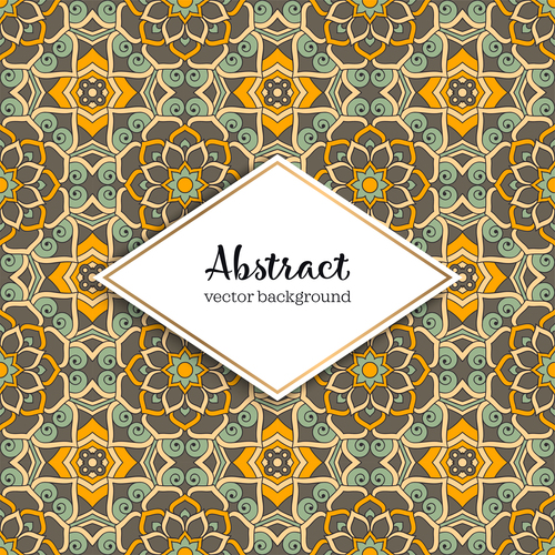 Classical styles seamless pattern sbstract vector 07