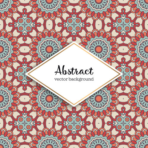 Classical styles seamless pattern sbstract vector 09
