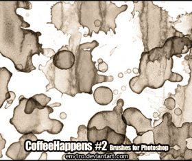 Coffee Happens Photoshop Brushes