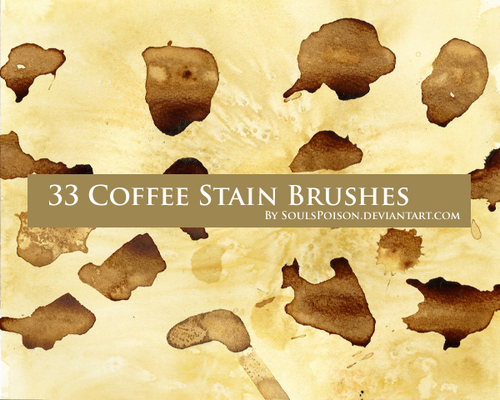 Coffee Stain Brushes Photoshop