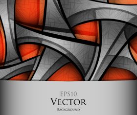 Complicated wave decor abstract background vector 04