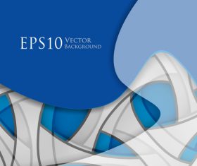 Complicated wave decor abstract background vector 06